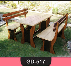 Wooden Table With Bench ~ GD-517