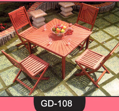 Wooden Table and Chair Set ~ GD-108