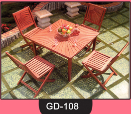 Wooden Table and Chair Set ~ GD-108