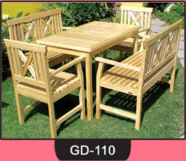 Wooden Table and Chair Set ~ GD-110