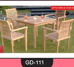 Wooden Table and Chair Set ~ GD-111