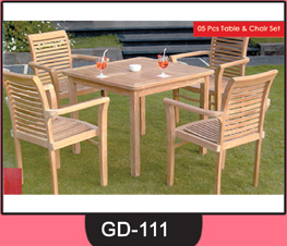 Wooden Table and Chair Set ~ GD-111
