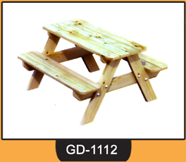 Wooden Table With Bench ~ GD-1112