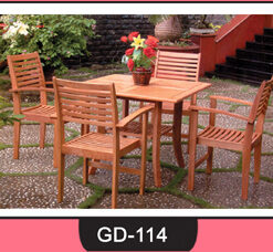 Wooden Table and Chair Set ~ GD-114