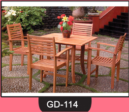 Wooden Table and Chair Set ~ GD-114
