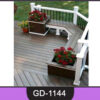 Wooden Bench With Pot ~ GD-1144