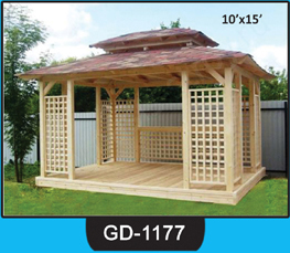 Wooden Gazebo ~ GD-1177