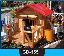 Decorative Wooden Dog House (Kannel) ~ GD-155
