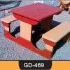 Wooden Bench with Table ~ GD-469