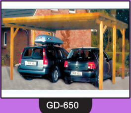 Wooden Car Shed ~ GD-650